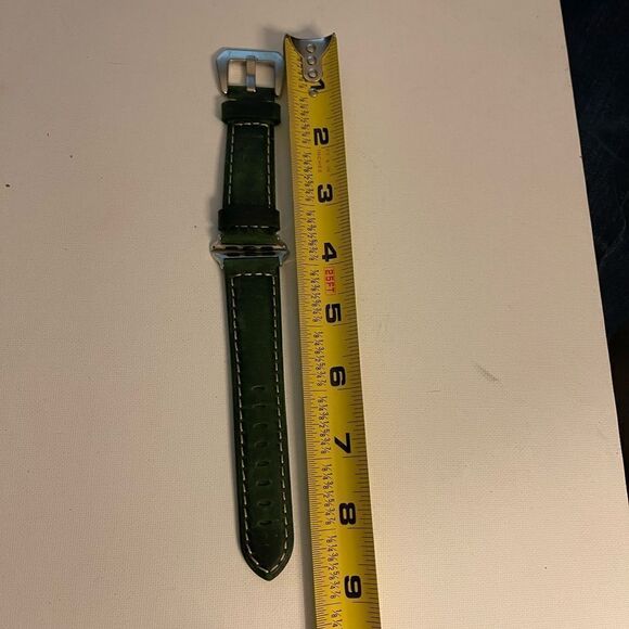 Green Leather Watch band for Apple Watch 38/40mm NWT - Picture 4 of 6